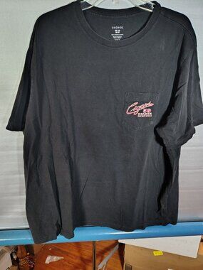 George Mens Black Cigars 59 Habana Graphic Pocket T-Shirt 2XL 100% Cotton